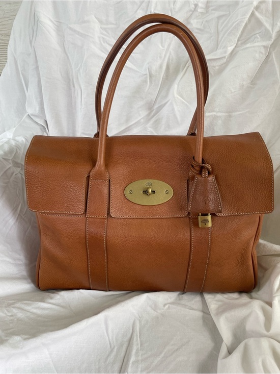 Mulberry Handbags - MULBERRY OAK NATURAL LEATHER BAYSWATER